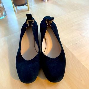 Everlane The Day Heel Black Suede